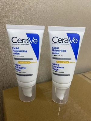 2Pack CeraVe AM Facial Moisturising Lotion SPF50 52ml~