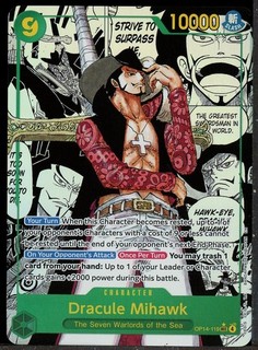 Mihawk OP14 119 SEC Manga Alt Art The Azure Sea's Seven ONE PIECE Card ENGLISH