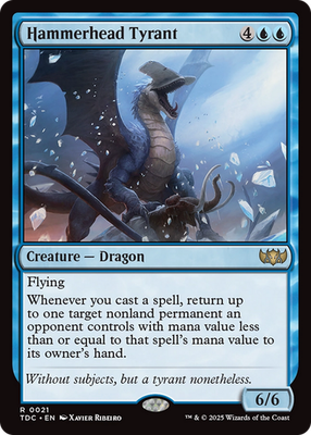 #ad Hammerhead Tyrant 21 TDC Tarkir: Dragonstorm MTG Magic NM $1.70