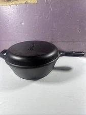 Lodge Cast Iron #8CF Combo Skillet Chicken Fryer W/ Lid