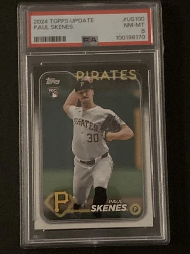 2024 Topps Update Paul Skenes #US100 PSA 8 NM-MT RC Rookie Card
