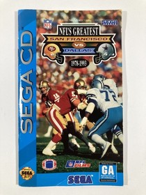 NFL's Greatest San Francisco vs Dallas 1978-1993 Sega CD (1993) Complete CIB