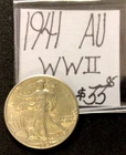 1941 Walking Liberty 50c AU! WWII! ENN Coins
