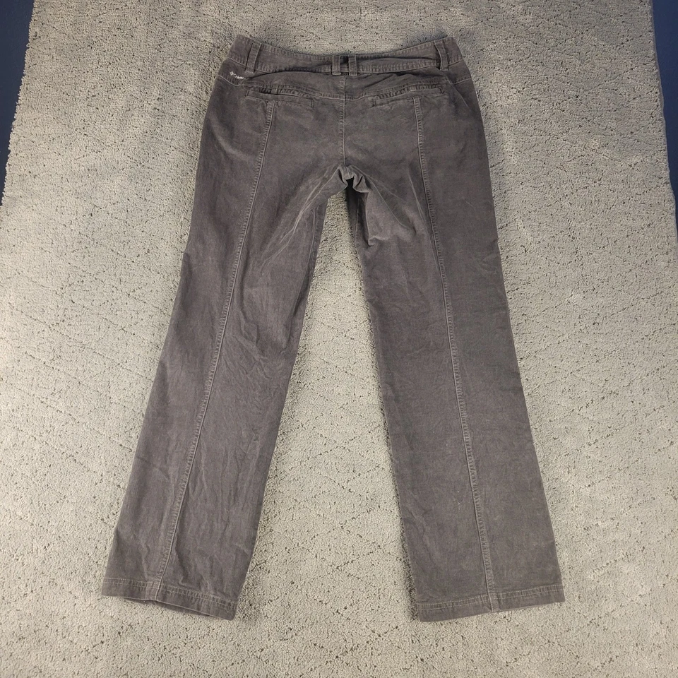 Columbia Pants Womens 10 Gray Corduroy Straight Leg Mid Rise Stretch Casual - Image 2 of 4