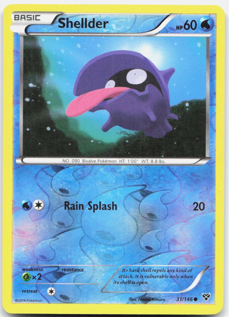 Shellder 31/146 Common XY Pokemon Reverse Holo LP