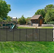 NEW 275' Retractable Baby Pet Dog Gate Extra Wide Black 48" Extra Tall