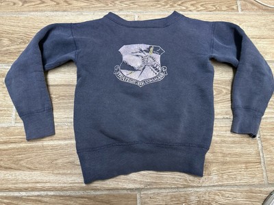 Vintage 50 s 60 s Strategic Air Command USAF Kids Crewneck Sweatshirt 