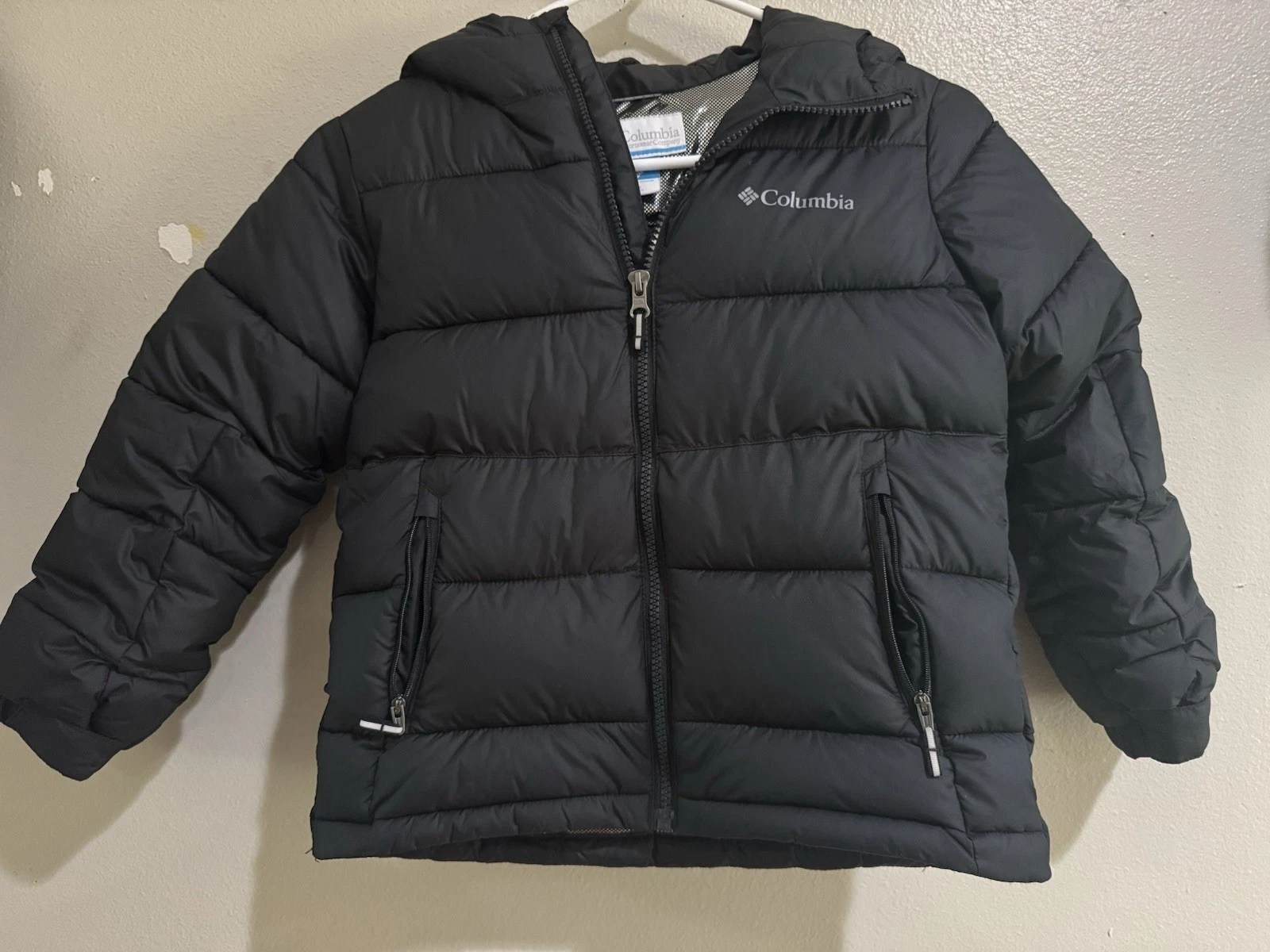 Columbia Black Hooded Puffer Jacket Kids XS Full Zip
Opens in a new window or tab