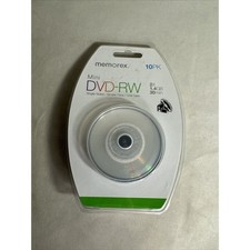 Memorex Mini DVD plus RW 10 Pack Discontinued by Manufacturer Single Sided