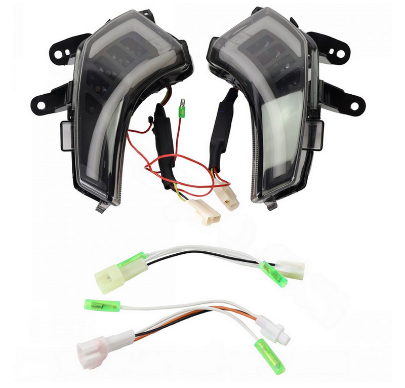 Clignotants avant LED fumés Tmax 530 pour remplacer vos feux halogènes d'origine