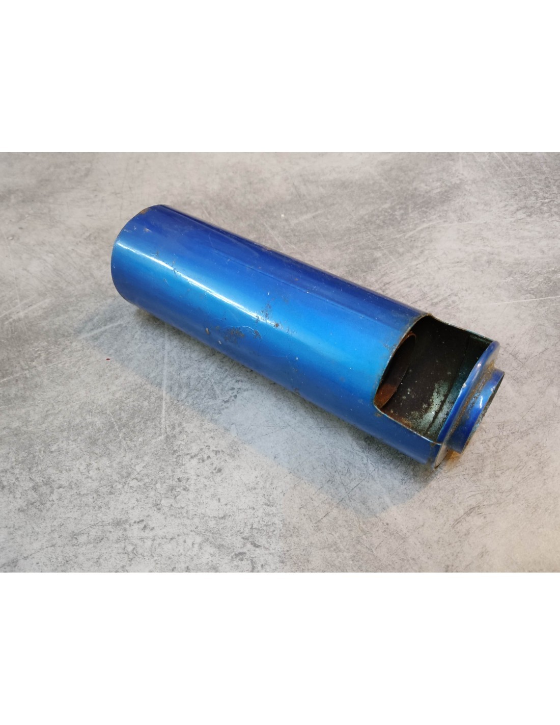 Tube cache fourche bleu Honda CA175K0 pour restauration moto vintage