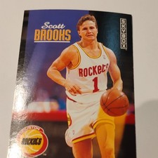 SkyBox 1992-93 Skybox #343 Scott Brooks Houston Rockets Basketball NBA Card