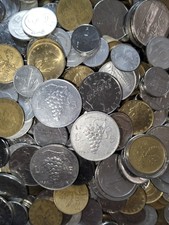 LOTTO LIRE  - 100 monete + 5 LIRE 1949 50 -REPUBBLICA ITALIA -Parte FDC Rotolino