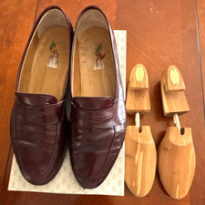Gucci Bordeaux Leather Slip-On Dress Loafers Almond Toe Men’s EU 43.5 1265