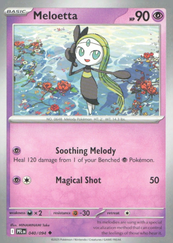 Meloetta Uncommon ME02: Phantasmal Flames 040/094 NM