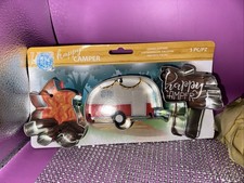 R&M Happy  Camper  Metal Cookie Cutters Set 3, 2021 NEW!