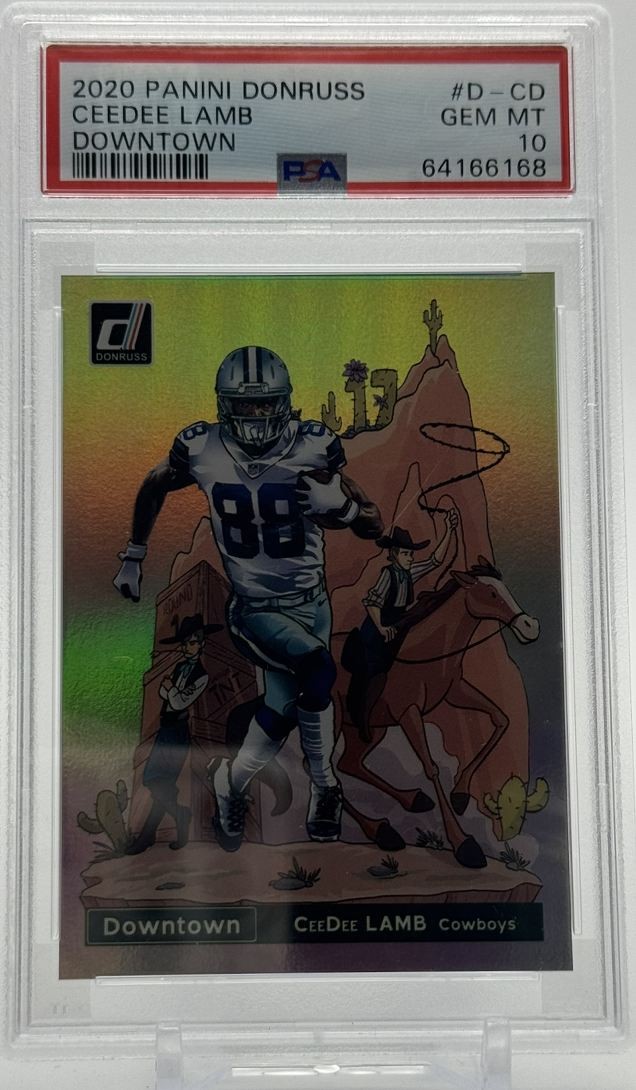 2020 Donruss Downtown CeeDee Lamb PSA 10 Dallas Cowboys #D-CD