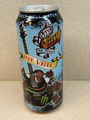RARE Monster Energy Vans Warped Tour - Tour Water Deep Well Water, Full 16oz can
