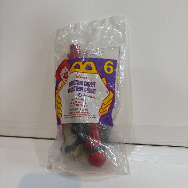 1999 Vintage McDonald’s Disney INSPECTOR GADGET ARM SQUIRTER TOY - NIP  