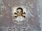 Antique Steel Mold Die Hub Stamp Jewelry Tool Pendant Skull Bones Crossed Pirate — photo 3