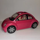 Vintage Barbie Hot Pink Volkswagen Beetle Bug Car 2000 Not Complete As-Is Read