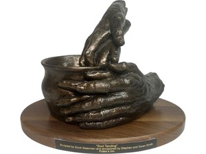 Potters Wheel Throwing Master and Apprentice Sculpture Artisan Craft Art Resin