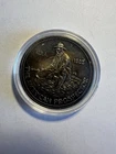Vintage 1985 Engelhard Eagle Prospector 1 oz .999 Silver Round Toned