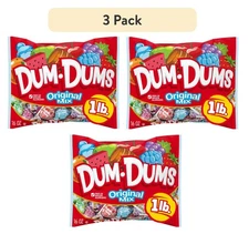Dum Dums Original Mix Suckers, Party Candy, 16oz Bag Free Shipping New