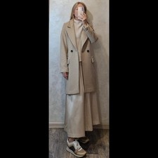 Women DRYKORN coat beige wool 36/S/44