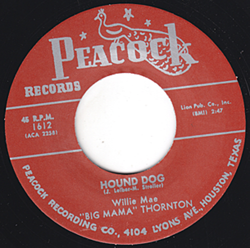 BIG MAMA THORNTON Hound Dog PEACOCK Repro 7" 1952 R&B Classic Orig. Version HEAR - Picture 1 of 4