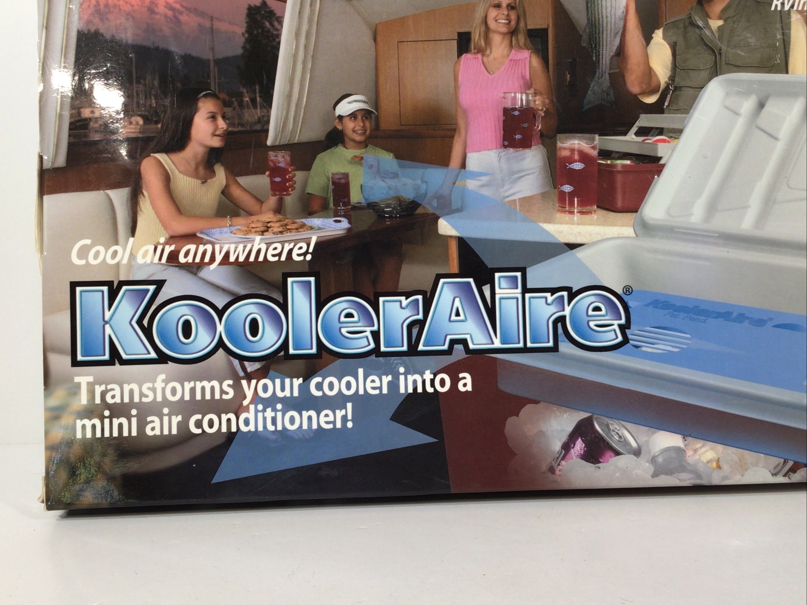 KoolerAire Transforms Your Cooler Into A Mini AC~Camp/ RV/ Beach/Boating 