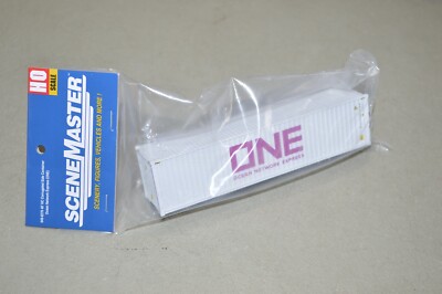 HO Walthers ONE Ocean Network Express 40' shipping container hi-cube CORRUGATED