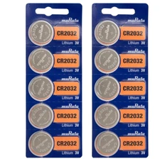 10 pcs Sony CR2032 DL2032 ECR2032 CMOS now Murata Lithium 3V Expires 2032