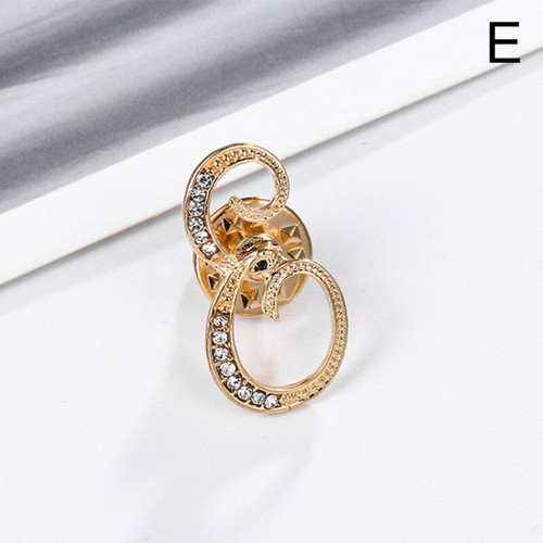 Women Shiny Crystal Rhinestones 26 Letters Brooch Pin Jewelry Wedding/Party Gift - Picture 15 of 34