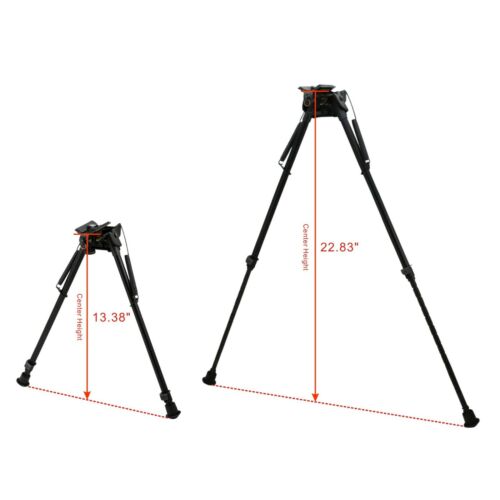 CCOP USA 13" to 22" Swivel Tilts Mount Harris Style Bipod Spring Return BP-29AXL - Picture 4 of 4