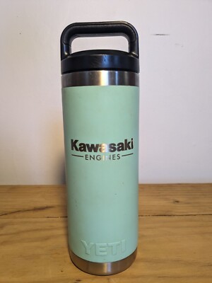Kawasaki Engines YETI Rambler 18oz Water Bottle Handle Lid