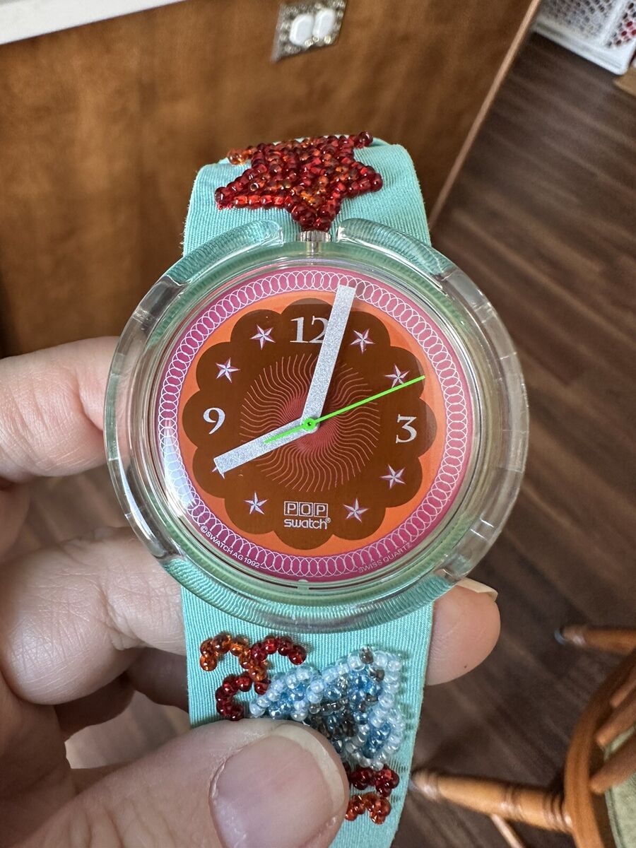 Vintage Pop Swatch Watch 1993 Soupe De Poisson PWZ106PACK Vintage Pop Swatch Watch 1993 Soupe De Poisson PWZ106PACK