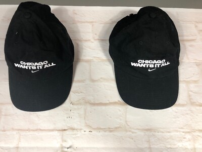 Custom Sample Promo Nike Dad Hipster Hat Cap Chicago Wants It All Cubs,Bears,...