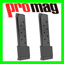 2 - Colt 1911 Government .45 ACP 10 Round Magazine Blue Steel COL04 by ProMag