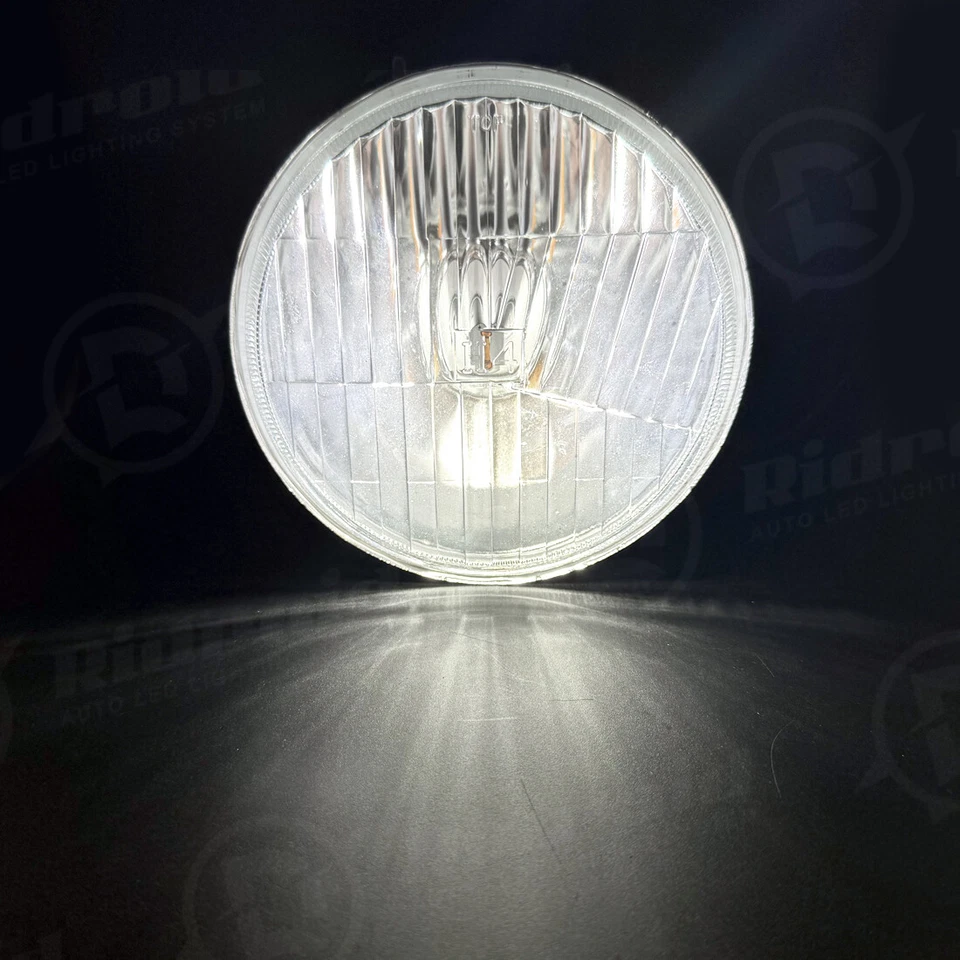 Faros de conversión redondos 4x5-3/4 5,75" y LED H4 100W para BMW 325i 528i 535i E30 Foto 3 de 4