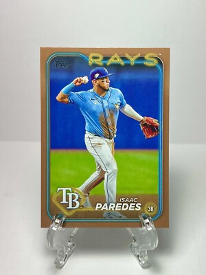 2024 Topps Series 2 Isaac Paredes Gold Parallel SP /2024 #392 - Tampa Bay Rays