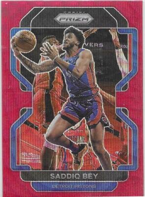 2021-22 Prizm Ruby Wave Prizm- Saddiq Bey Detroit Pistons!