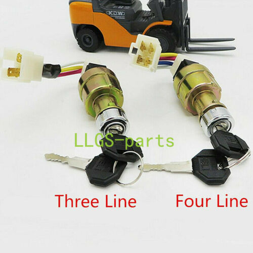 1x Forklift Ignition Original Start Switch JK411 Suitable - Heli Long Gong 1-10T - Picture 1 of 10