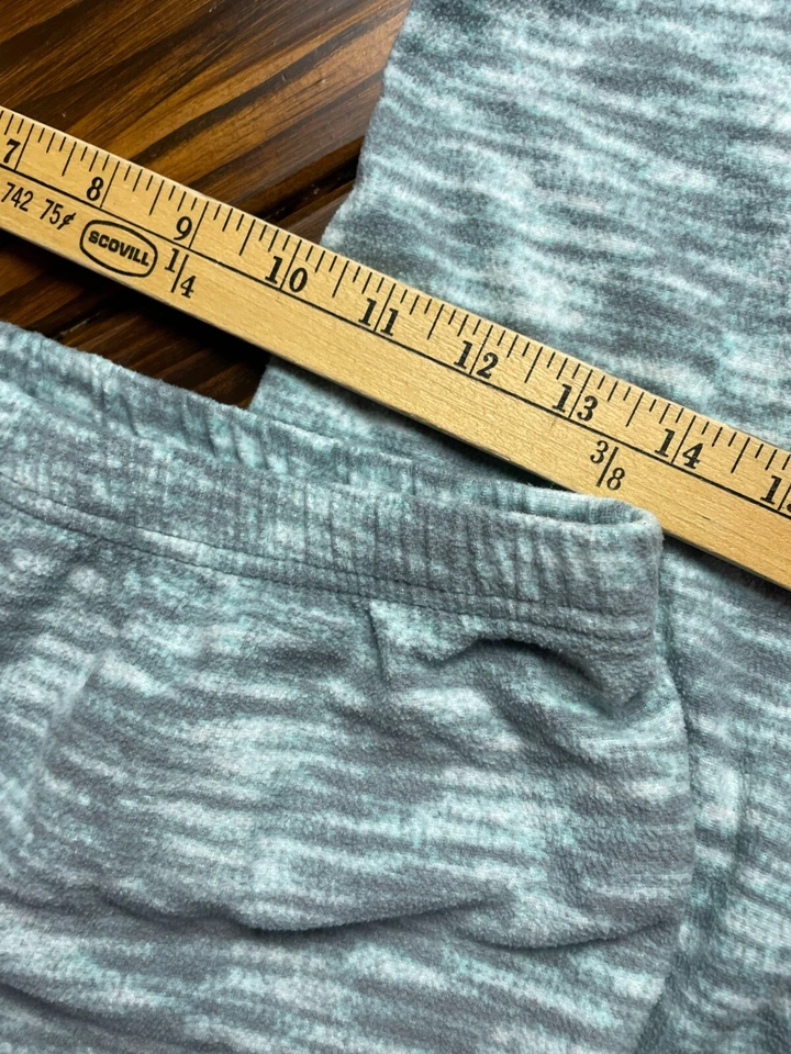 Pantalones Sonoma, para mujer talla mediana, azul gris, polar, pijama, pull on Foto 4 de 4