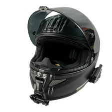 HJC Marvel Special Edition Punisher Helmet Low Pro SENA Bluetooth 2 Shields