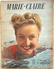 MARIE-CLAIRE n° 74 du 29 Juillet 1938 ancienne revue mode couture chapeau