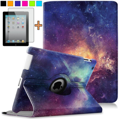 360°Hülle + Schutglas für iPad 2 / iPad 3 / iPad 4 9.7'' Smart Cover Case Tasche 