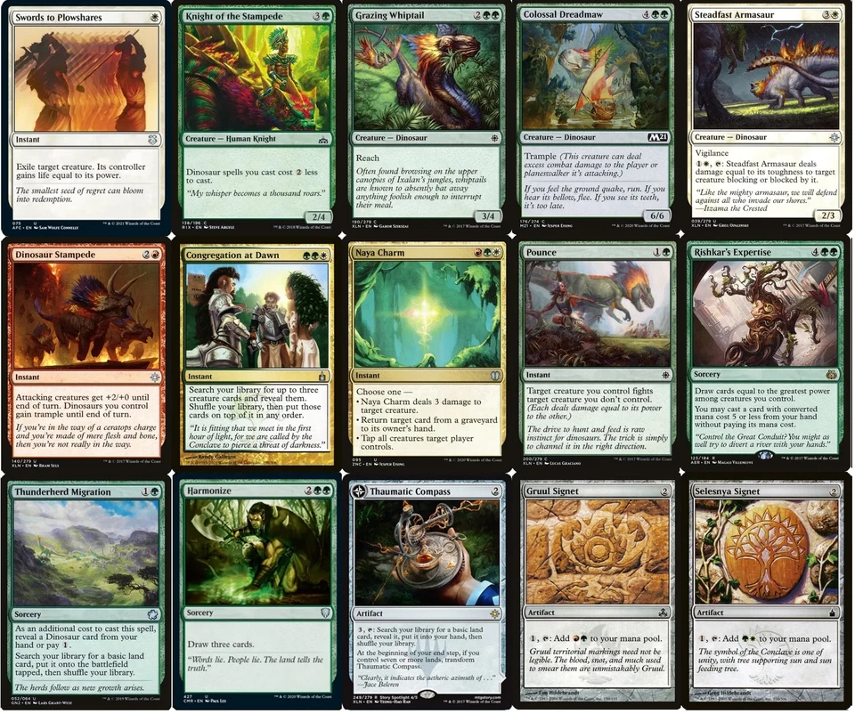 ELITE Commander R/G/W Dinosaur Deck - EDH - Gishath - 100 Card - MTG!! - Image 4 of 4