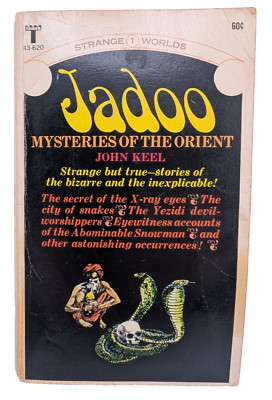 Jadoo: Mysteries Of The Orient By John Keel 1957 Paperback Gilbert Press Flawed