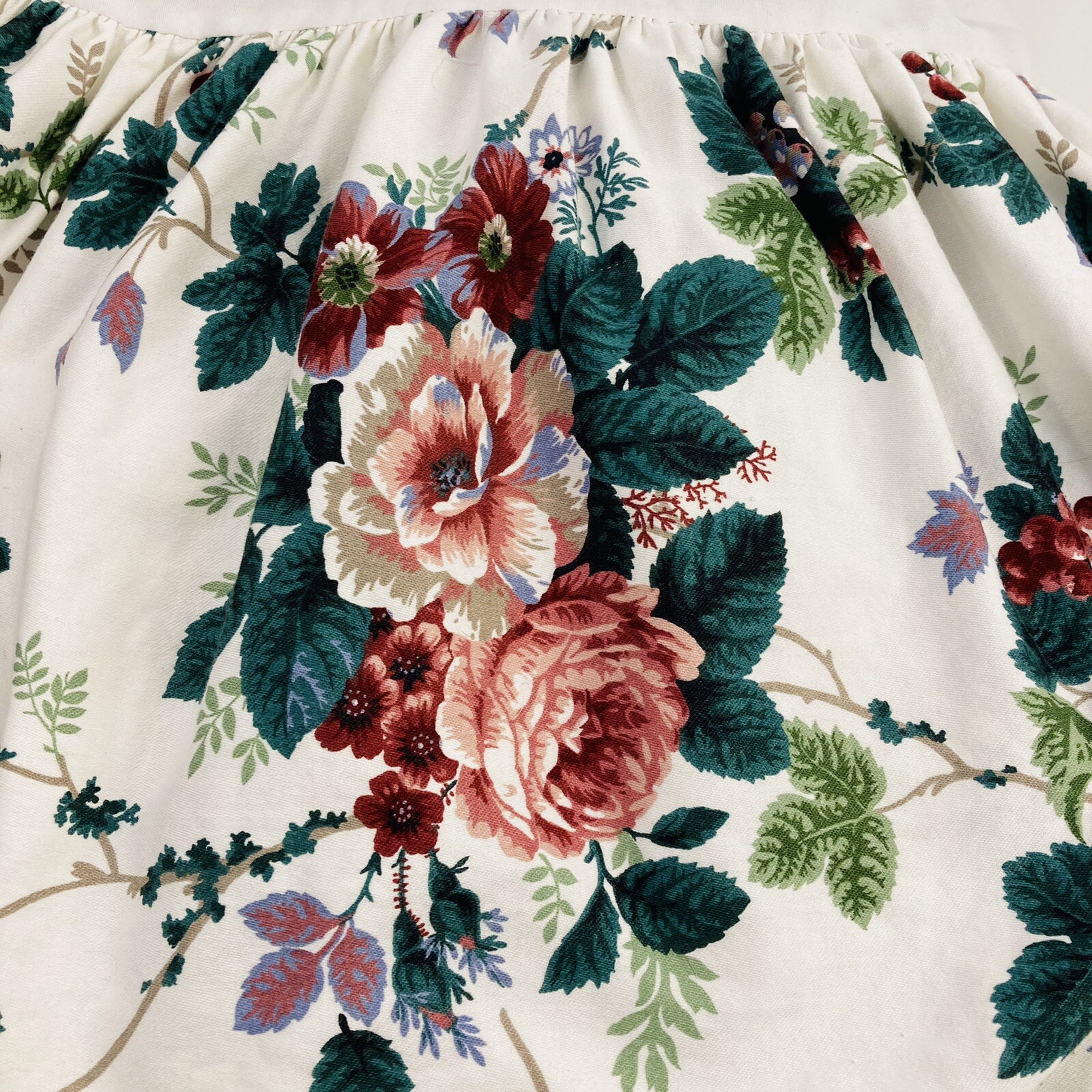 Waverly Pleasant Valley Queen Bed Skirt Dust Ruffle Floral Grape 15